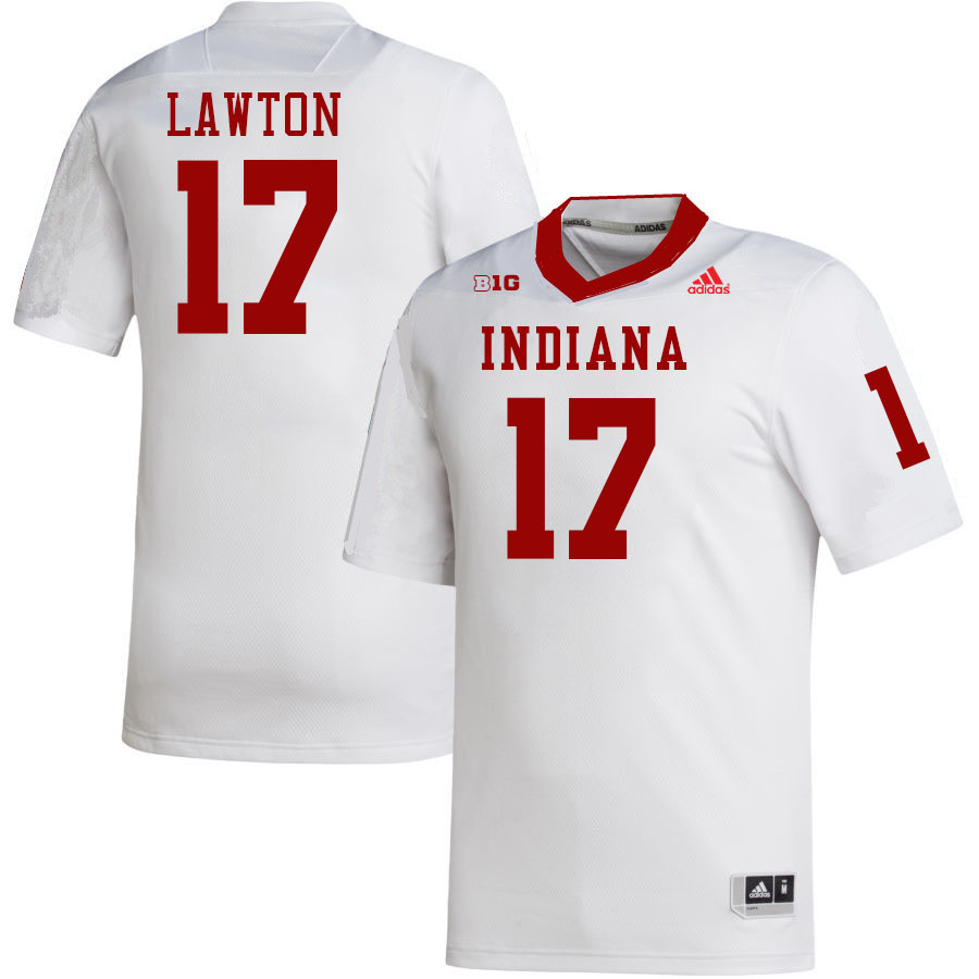 Men #17 Ty Son Lawton Indiana Hoosiers College Football Jerseys Stitched-White